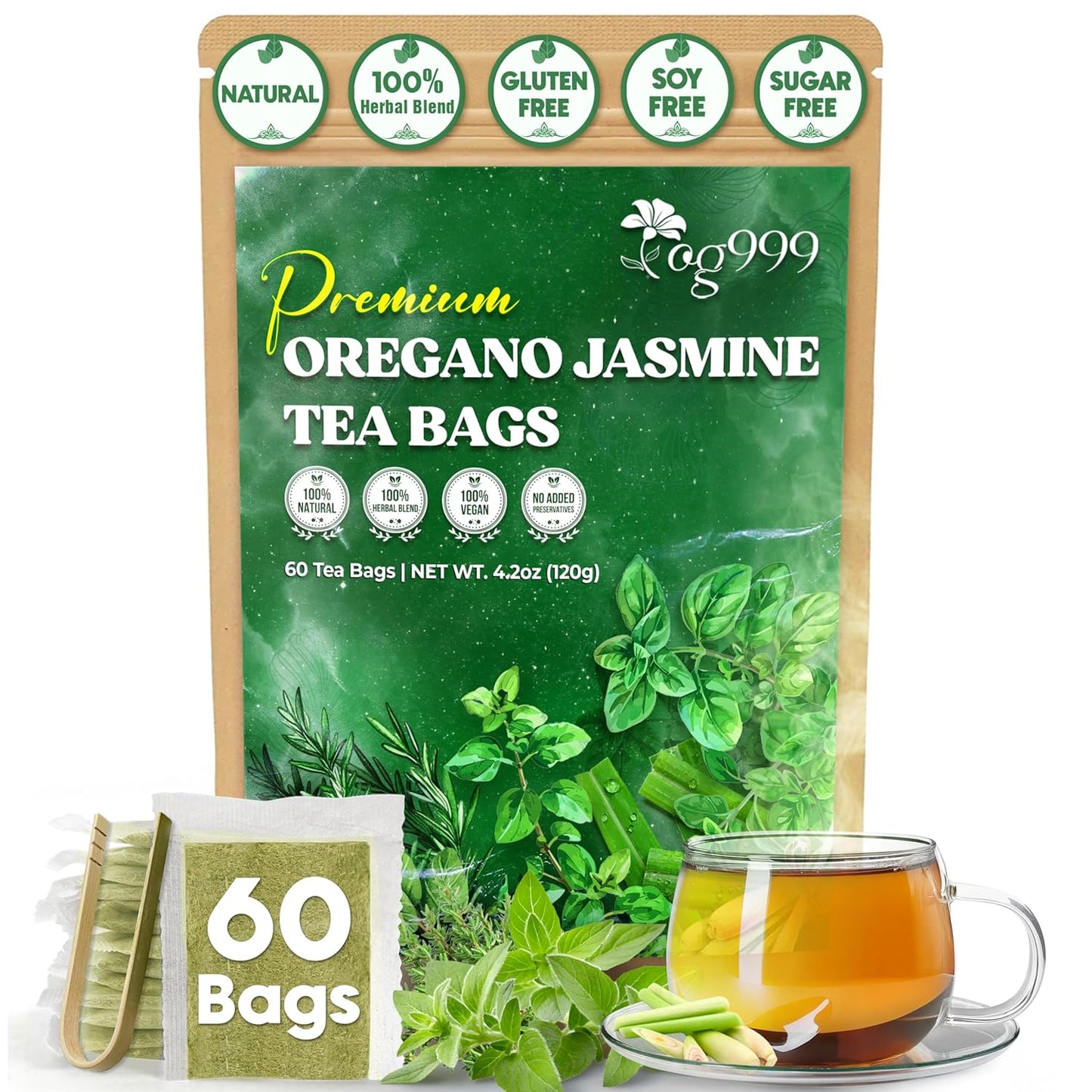 Premium Moroccan Mint Green Tea | Traditional Green Tea with Spearmint – Premium Quality Herbal Blend.