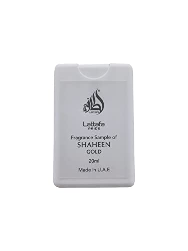Lattafa Shaheen Gold Eau De Parfum Spray Trial Size, 20ml/0.67oz (Unisex)