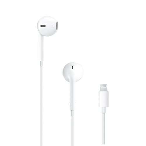 Apple EarPods Headphones with Lightning Connector, Wired Ear Buds for iPhone with Built-in Remote to Control Music, Phone ...