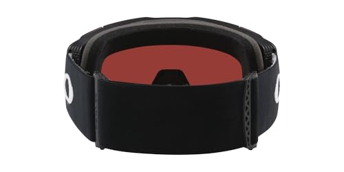 Oakley Line Miner Pro Low Bridge Fit Snow Goggle, Matte Black Strap w/Prizm Snow Rose Lens, Medium