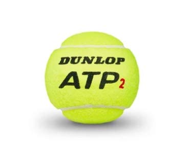 DUNLOP ATP Super Premium Regular Duty Tennis Balls - Best for Clay and Indoor Courts - 3 Ball Can (2 Cans)