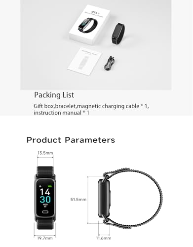 Fitness Tracker for Women with Heart Rate SpO2 Blood Pressure Sleep Tracker,Fitness Watches 16 Sport Modes SMS/SNS Notific...