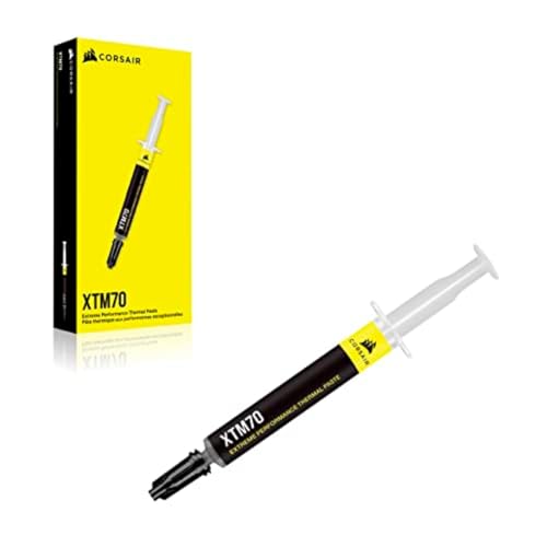 Corsair XTM70 Extreme Performance Thermal Paste, 3g for Intel & AMD Processors up to 250W+ TDP - Low Viscosity, Easy Appli...
