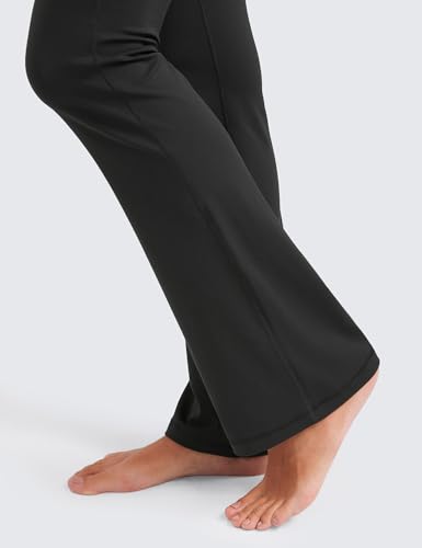 CRZ YOGA Butterluxe Flare Leggings 29"/30.5"/32"/33.5" - High Waist Bootcut Wide Leg Lounge Womens Yoga Pants with Pocket