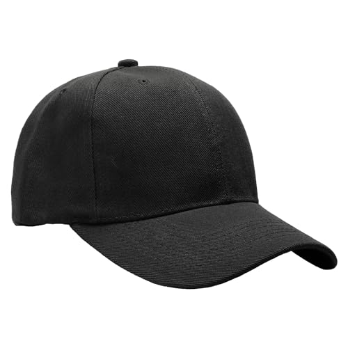 Falari Wholesale Bulk Lot 12-Pack Baseball Cap Adjustable Size Plain Blank Solid Color