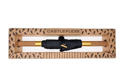CastleFlexx Mobility and Full Body Strengthening Device | Non-Elastic Stretch Strap with Natural Premium Cork Handles for ...