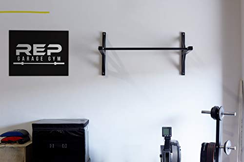 Wall Mounted Pullup Bar for Home or Garage Gyms, Straight Bar or Multi-Grip Arch - Ideal for kipping pull-ups, cross-train...