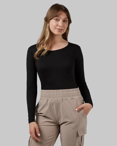 32 Degrees Heat Women’s Lightweight Baselayer Scoop Top – Thermal Long Sleeve Shirt for Cold Weather
