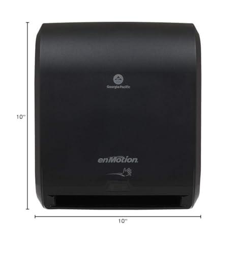 1 Pack enMotion 10" Automated Touchless Roll Paper Towel Dispenser, Black (59462A)