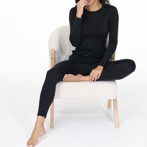 Blaosn Long Johns Thermal Underwear for Women Base Layer Petite/Regular/Tall Top Bottom Sets Cold Weather Winter