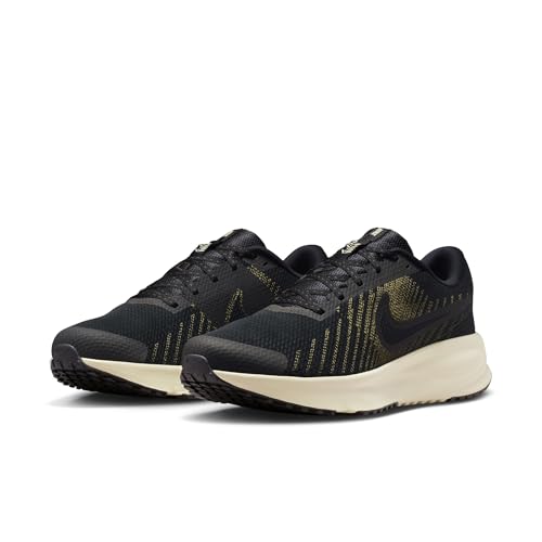 Nike Men's Run Defy Road Running Shoes, Black/Black-Dark Hazel-Light Khaki, 12.5