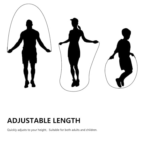 Jump Rope, Adjustable Jump Ropes for Fitness for Women Men and Kids Tangle-Free Rapid Speed Jumping Rope Cable with Ball B...