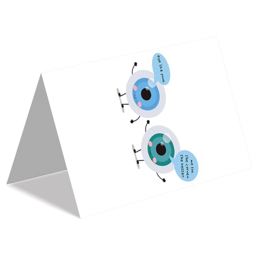 IDU Funny Eye Surgery Recovery Card with Cornea Pun,Eye Cataract Surgery Get Well Cards for Family Friends Him Her,Humor &...