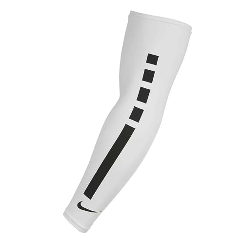 Nike Unisex's PRO Elite Sleeve 2.0, White/Black, S/M
