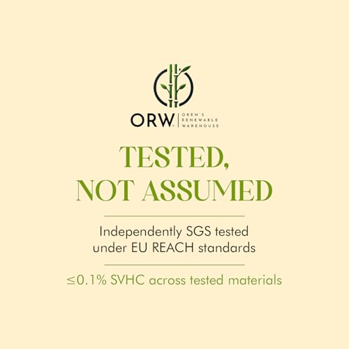 ORW Natural Cork Yoga Block – 9”x6”x3”, 1.5 lbs – Heavyweight, Non-Slip, Eco-Friendly – Dense Yoga Prop for All Levels