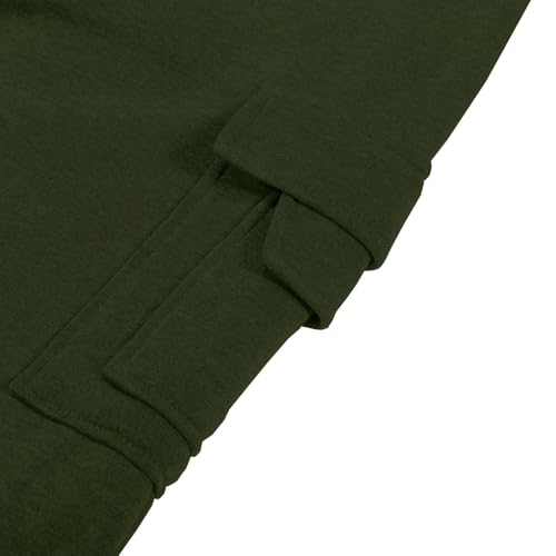 Mens Fleece Lined Cargo Pants 2026 Winter Warm Elastic Waist Cargo Pants Plus Size Solid Color Cotton Workout Hiking Trousers