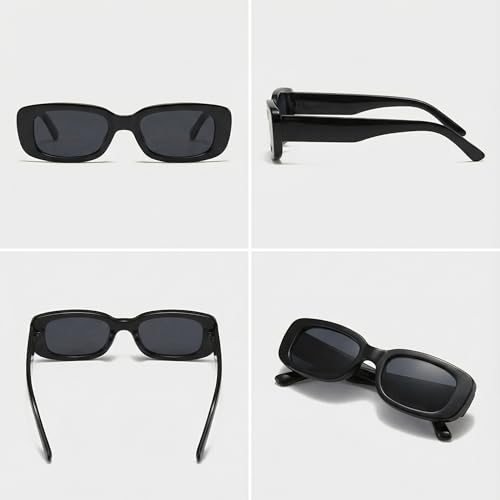 JUSLINK Rectangle Sunglasses for Womens Trendy Retro Fashion 90s Sunglasses UV 400 Protection Square Frame Eyewear