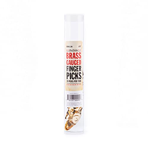 Jim Dunlop 37R.020 Brass Fingerpicks, .020, 20/Tube