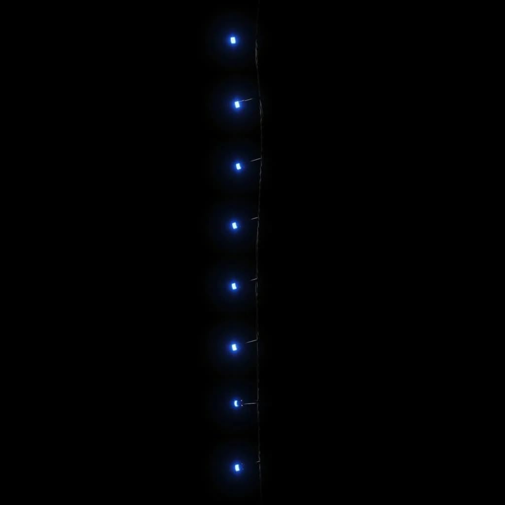 vidaXL LED String Lights, 150 LEDs, Blue, 49.2 ft, PVC, Model 343200