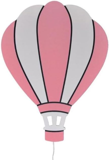 Dreamy Skies Nursery Wall Set ā Elephant on Moon, Hot Air Balloon & Star Stickers Pink Style Girls Room Decor