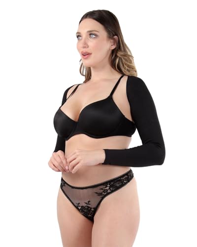 SlimMe Long Sleeve Arm Shapewear, Arm Slimming Sleeves for Women, Tightens and Smooths Arms, Bolero Style - Small to Queen 2