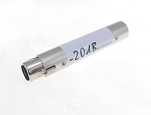 Pro-Craft Inline Attenuator -20dB XLR Female to Male Adapter - XLR Attenuator Cable -Like New