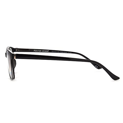 Foster Grant Unisex Payton Anti-fog Blue Light Readers Rectangular Reading Glasses