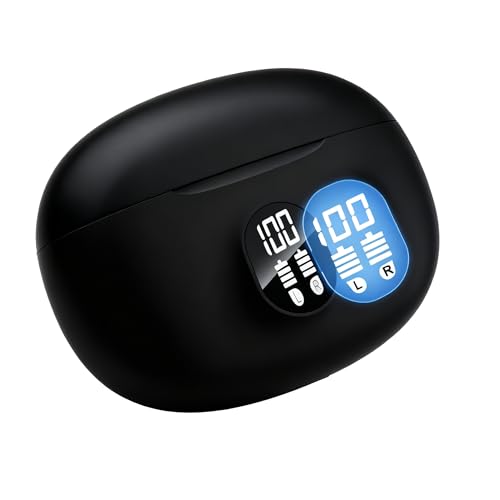 BSWLMDD Wireless Bluetooth Noise-Canceling Earbuds Bluetooth 5.3 High-Fidelity Stereo LED Display in-Ear Headphones 48-Hou...