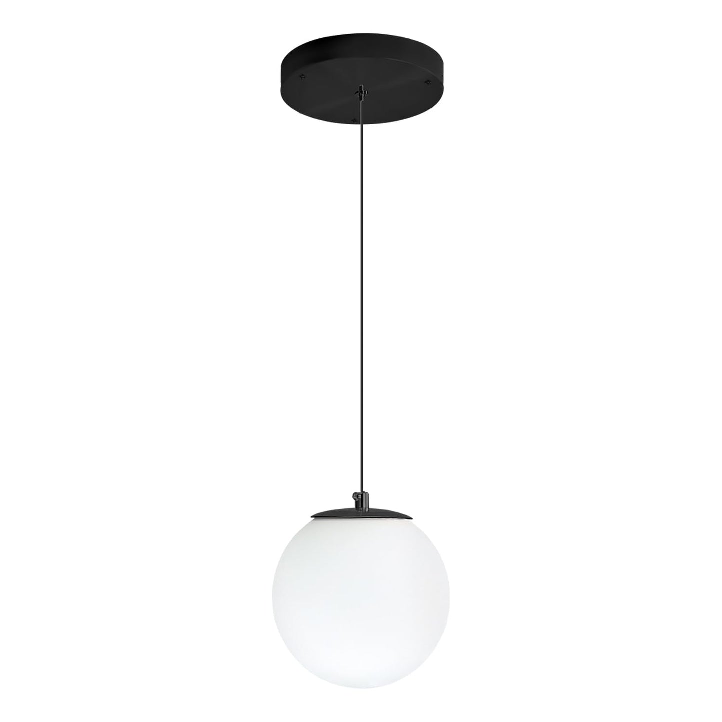 Ykolupty Globe Pendant Light Modern Hanging Lighting Fixture Matte Black Chandelier With Clear Glass Shades Pendant Light For Kitchen Island Dining Room Living Room Entry Hallway