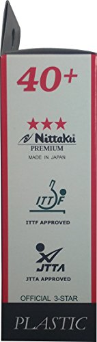NITTAKU 3-Star Premium 40+ Table Tennis Balls