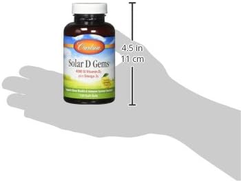 Carlson Labs Solar D Gems 4000 Iu Softgels, 120 Count