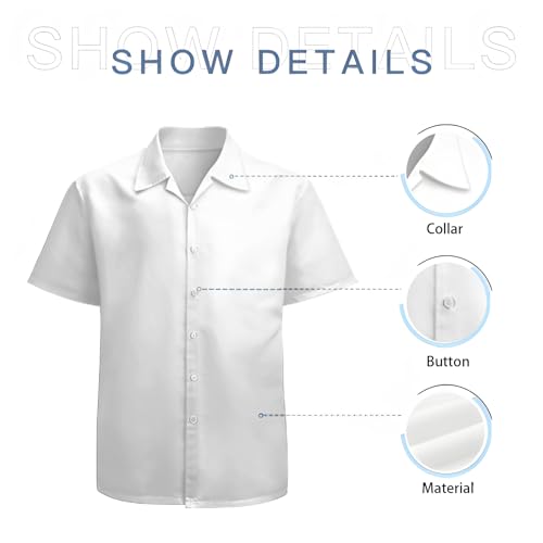 QiErDesign Men's Hawaiian Shirts Casual Button Down Short Sleeve Shirts Set Printed Shorts Beach Hawaii Suits