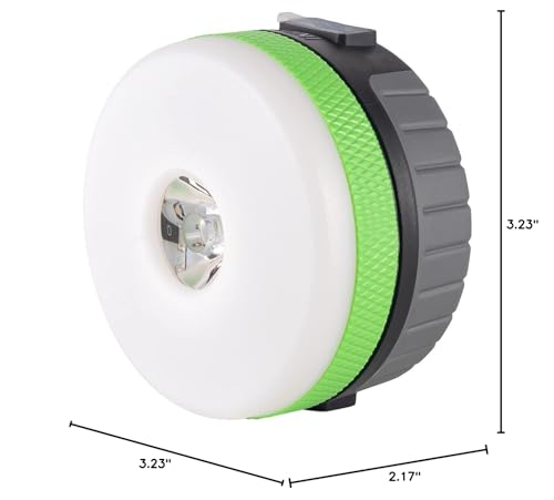 Lit-Path Led Camping Lantern - Rechargeable, 2200Mah, Magnetic Base, Medium Green, 1-Pack, Model Lt-Cpl001S-Gr