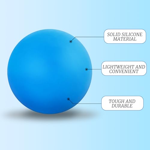 ZUFECY Yoga Ball for Release, 2.5 Inch Silicone Therapy Ball, Deep Tissue Massage for Foot, Shoulder and Back Pain, Handhe...