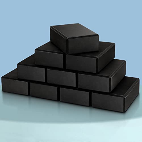 10 Pcs Foam EVA Yoga Blocks Lightweight Non Slip Supportive Yoga Bricks for Pilates Stretching and Meditation, Women Men Y...