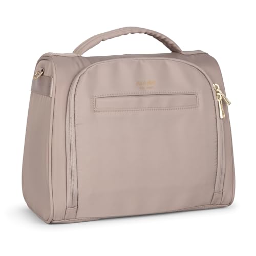 JuJuBe New Insulated Bottle Bag, Breastmilk Storage Bag for Baby Bottles, Insulated Waterproof Lunch Bag or Cooler Bag for Nursing, Milk, Food, Baby Formula, Snacks, Daycare, Taupe, Mother's Day Gift