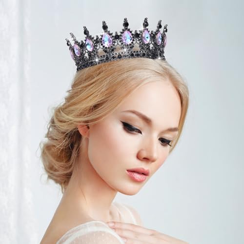 Queen Crown Rhinestone Wedding Crowns and Tiaras for Women Costume Party Hair Accessories Princess Birthday Crown Crystal ...