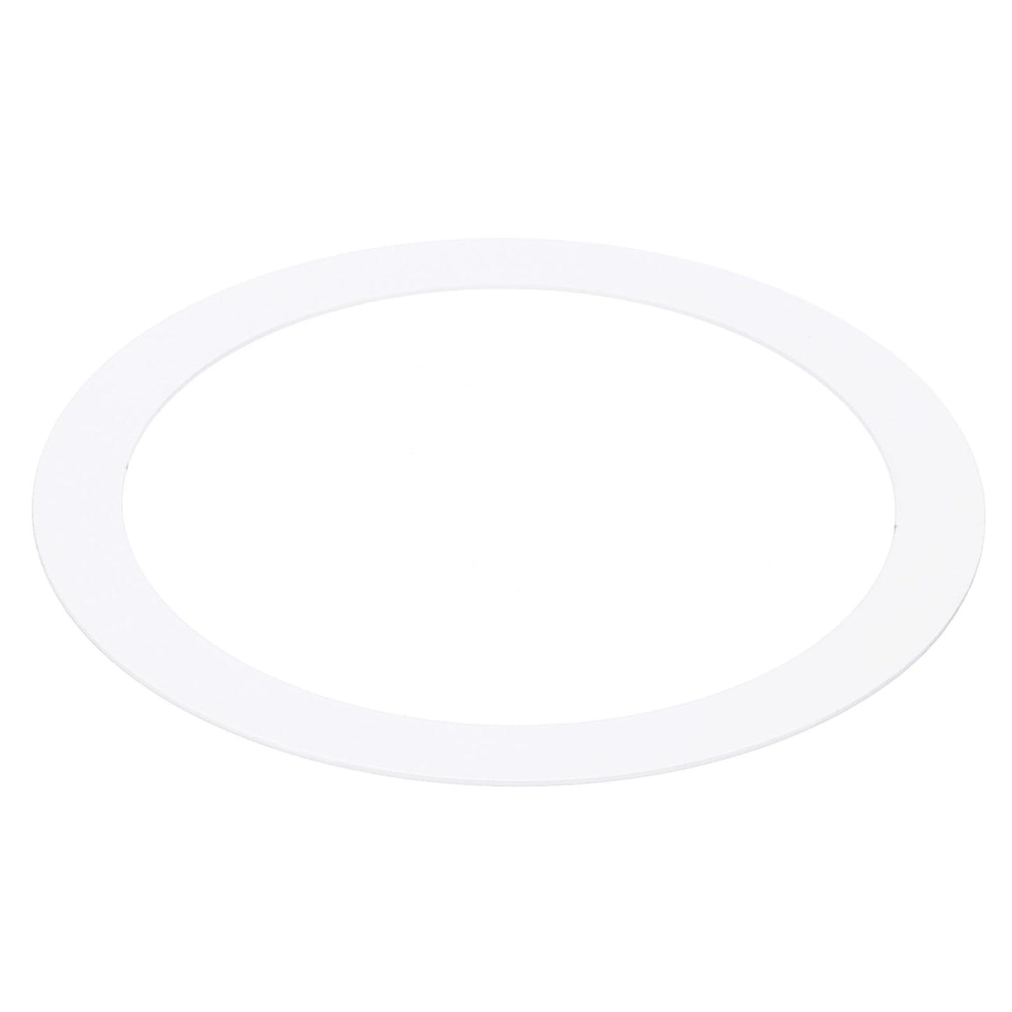 PATIKIL 3.19 ID 3.94 OD Goof Rings for Recessed Light, Gloss White Goof Metal Trim Ring Lighting Fixture for Ceiling Wall Recess