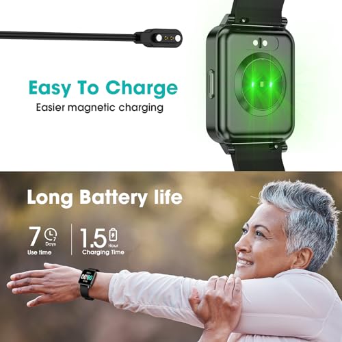 Pedometer Watch Senior Friendly No App/Phone Required, Waterproof Fitness Tracker Watch with Step Counter Calories/Sleep T...