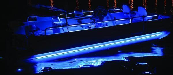 T-H Marine Led Under Deck Light Kit - Blue 20 Ft Strips For 16-22 Pontoon Boats, Model Led-Pbdk20B-Dp
