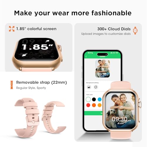 Health & Fitness Trackers for Women Men: 30 Day Battery Life Activity Tracker with Answer/Make Call Blood Pressure SpO2 Sl...