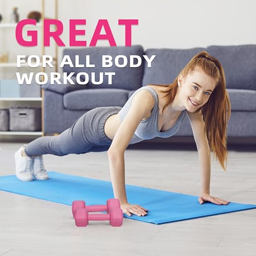 ZTTENLLY Dumbbell Hand Weight Sets 5/10/15/20/25/36lbs - 5 Colors Options - Exercise & Fitness Free Weights for Women & Me...
