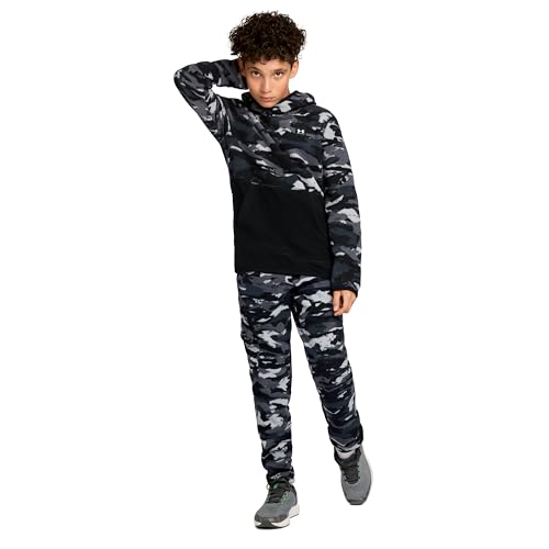 Under Armour boys Pullover Hoodie Sweatshirt, Soft & Comfortable Fleece, Outdoor Collection