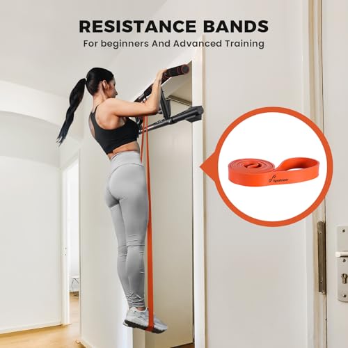 Sportneer Pull Up Bar with Rotate Handle – Multi-Grip Chin Up Bar for Doorway, 440lb Capacity Strength Training Pull Up Ba...