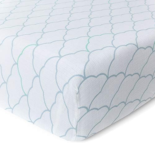 Newton Baby Fitted Single Layer Crib Sheet (2-Pack) - Ultra Breathable and Soft, Organic Cotton, Fits All Standard Cribs, White Dreamweaver