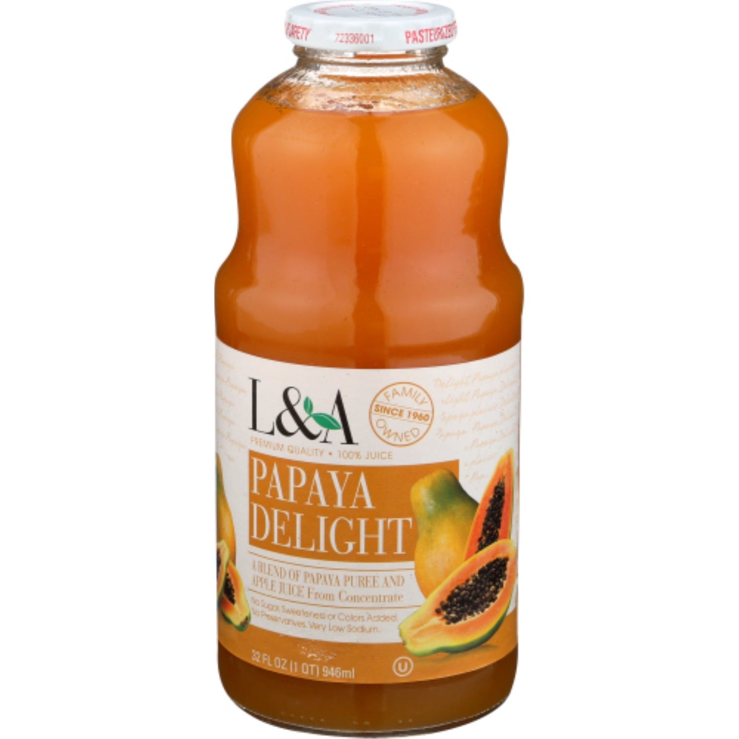 L & A Juice Juice Papaya Delight (Pack Of 6)