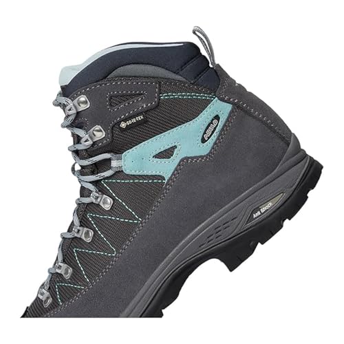ASOLO Women's FINDER GV Water-Resistant Breathable Lightweight Cushioned Suede High Ankle Trekking Hiking Boots | Leather Cap