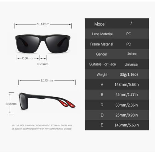 ZFVTFC Lightweight sports sunglasses, blue mercury mirror, brown frame; black and gray mirror, black frame; UV protection