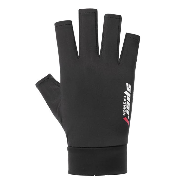 OVOY Sun-UV-Protection-Gloves for Men Women Fingerless Driving Gloves Non-Slip Half Finger Hiking Workout Gloves for Outdoor