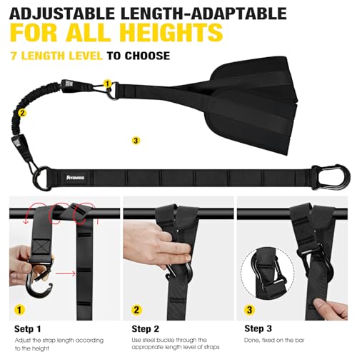 Ayombo Pull Up Assistance Bands, Resistance Bands for Pull Up Bar Workout, Adjustable Heavy Duty Pull Up Assist Equipment ...